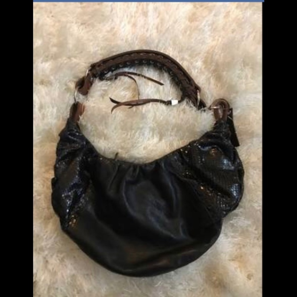 Mini Pauric Sweeney "Ryder" leather & python bag